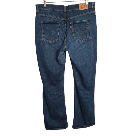 Levi's Womens Size 12 12M 31x32 Jeans Original Bootcut Dark Wash Stretch 34x31 - Picture 2 of 11